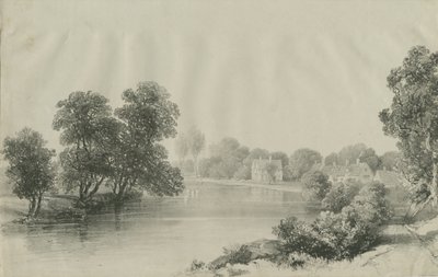 Elford Hall et Presbytère : lithographie, nd [?19e siècle] - Unbekannt