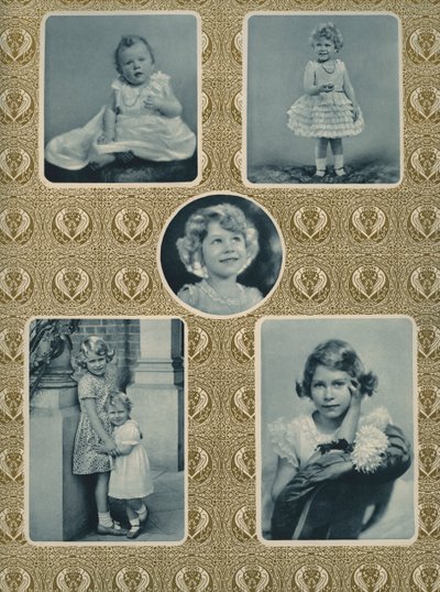 Elizabeth II et la princesse Margaret enfants - Unbekannter Künstler