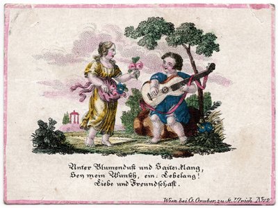 Éphémère parfum floral et son de corde, Vienne, c.1820 - Unbekannter Künstler