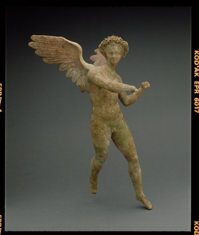 Éros en vol, figure fabriquée à Myrina en Asie Mineure, grec, période hellénistique, vers 150-100 av. J.-C. (terre cuite) - Unbekannt