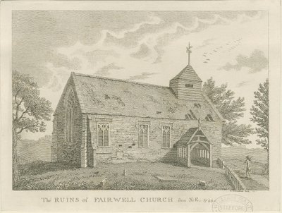Église de Farewell : gravure, 1744 - Unbekannt