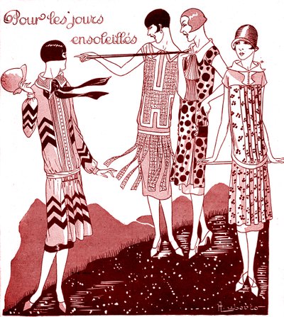 Mode : robes de jour en mai 1925 - Unbekannter Künstler