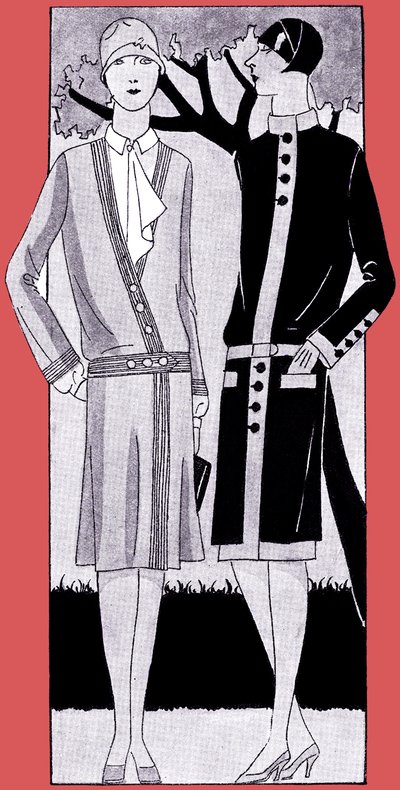 Mode : robes au printemps 1928 - Unbekannter Künstler
