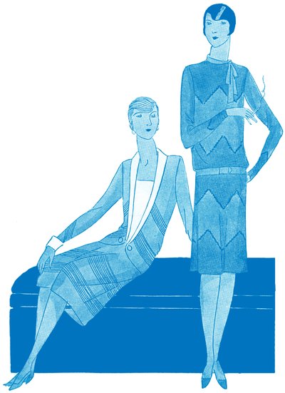 Mode : robes au printemps 1928 - Unbekannter Künstler