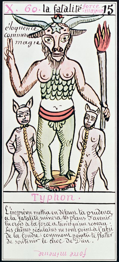 Destin, carte de tarot, française - Unbekannt