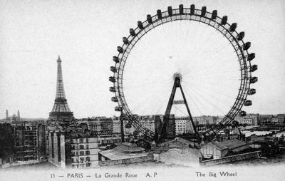 Grande roue, Paris - Exposition Universelle de 1900 - Unbekannter Künstler