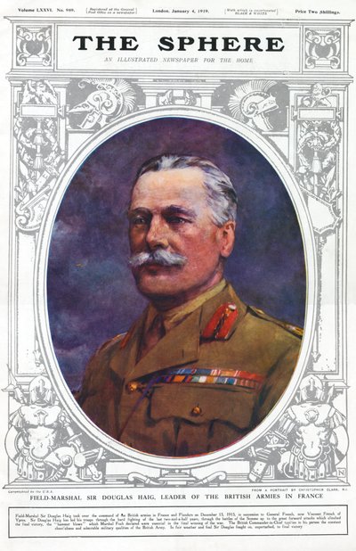 Field - Marshal Sir Douglas Haig, chef des armées britanniques en France - Unbekannter Künstler