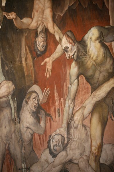Firenze duomo. Fresque représentant l