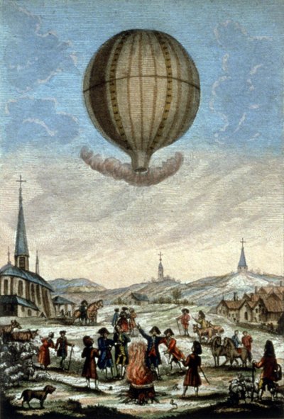 Premier ascension en montgolfière à Annonay - Unbekannter Künstler