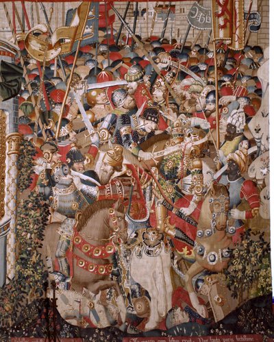 Tapisserie flamande. Série La Guerre de Troie. Mort d