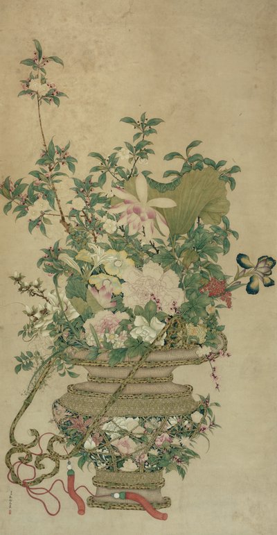 Fleurs des quatre saisons, dynastie Qing - Unbekannt