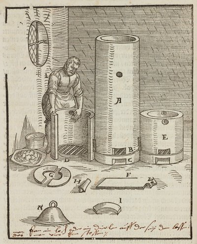 Four de préparation du liquide de séparation des minerais d