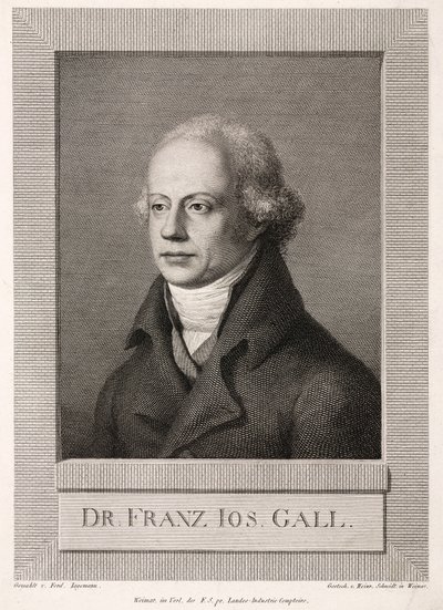 Franz Joseph Gall, anatomiste et phrénologue allemand, vers 1800 - Unbekannt