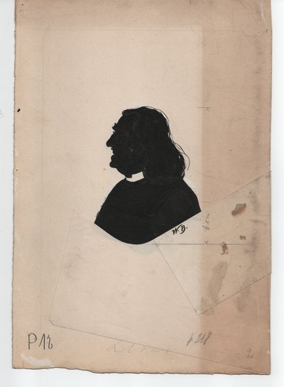 Franz Liszt (1811-1886) (ca. 1850, silhouette) - Unbekannter Künstler