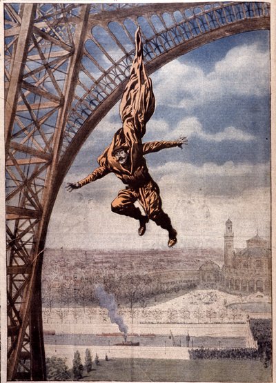 Franz Reichelt mort en testant son "manteau-parachute" depuis la tour Eiffel - Unbekannter Künstler