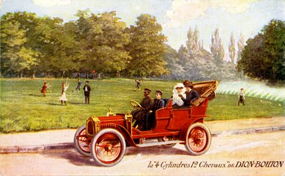 Publicité française pour la voiture De Dion-Bouton, vers 1904 - Unbekannter Künstler