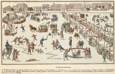 Foire sur la Tamise en hiver - Unbekannter Künstler