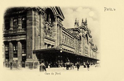 Gare du Nord, Paris, vers 1900 - Unbekannter Künstler