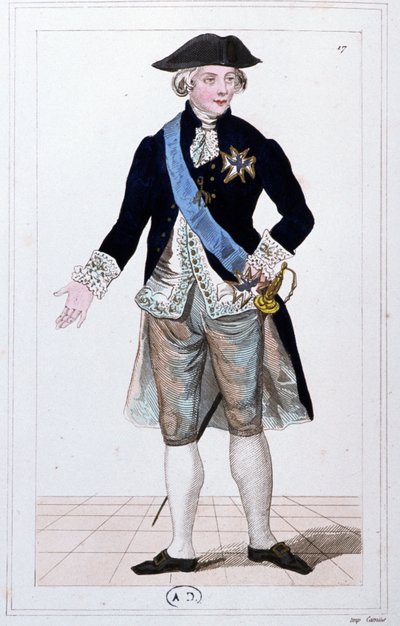 Général Lafayette commandant de la garde nationale, c. 1810 (gravure) - Unbekannter Künstler