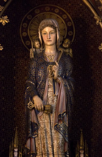 Geneviève, la sainte patronne de Paris. Église Saint-Étienne-du-Mont, Paris 2020 - Unbekannter Künstler