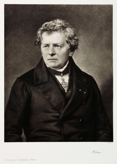 Georg Simon Ohm, physicien allemand, vers 1840 - Unbekannt