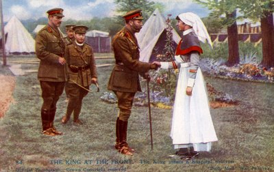 George V rencontrant une matrone d