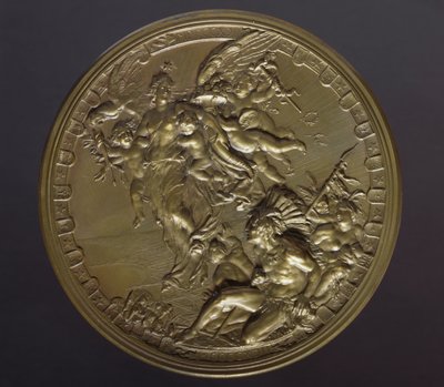 Médaille en bronze doré pour marquer le 400e anniversaire de la découverte des Amériques (1492-1892) - Benjamin Baud