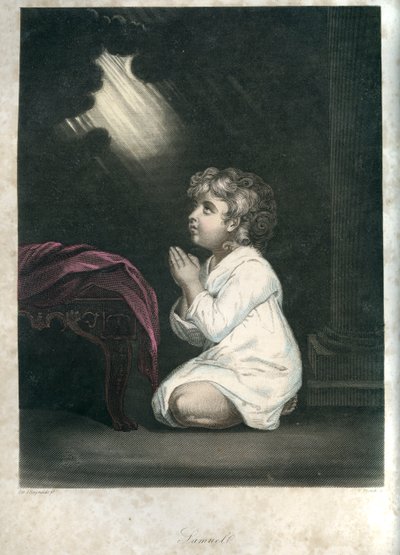 Dieu parle à Samuel - Bible - Unbekannter Künstler