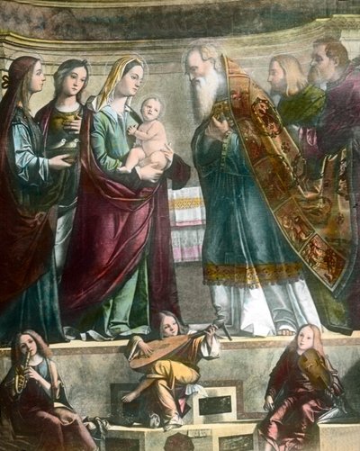 Goethe voyage à Venise, ici la peinture de la Sainte Marie montrant Jésus au temple par Carpaccio - Unbekannter Künstler