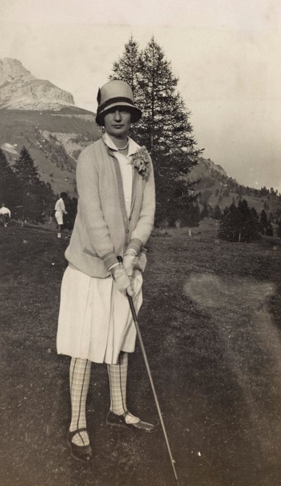 Golfeur au lac Carezza - Unbekannter Künstler