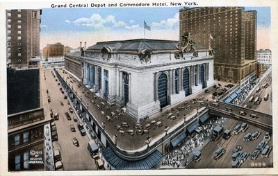 Grand Central Depot et Commodore Hotel, New York - Unbekannter Künstler