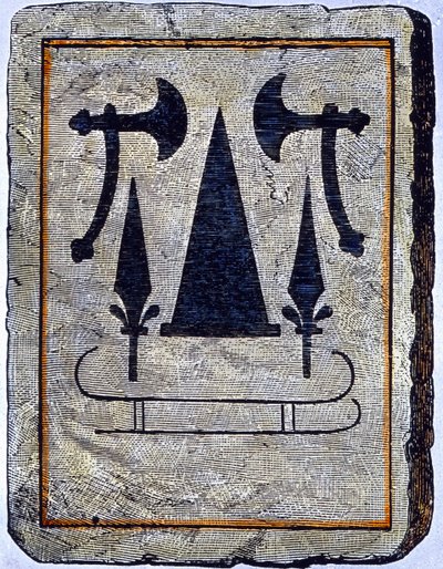 Plaque funéraire - Unbekannter Künstler