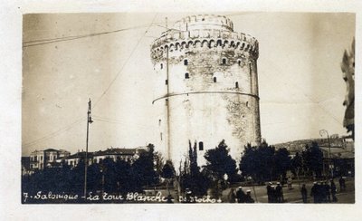 Grèce, Salonique : vue de la Tour Blanche - Carte postale 1914-1918 - William M. Timlin