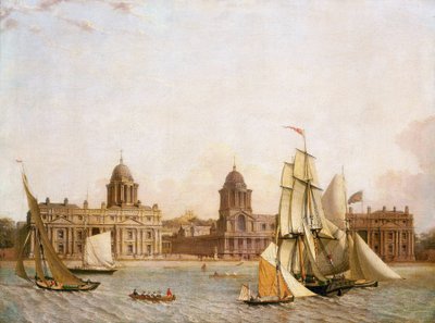 Hôpital de Greenwich (Angleterre), depuis l
