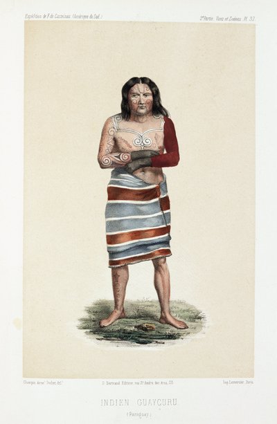 Indien Guaycuru, Paraguay, vers 1843-1847 - Unbekannt