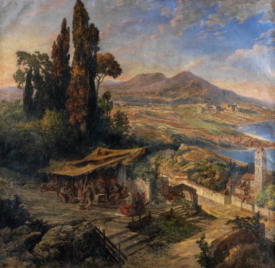 Golfe de Naples 19c - Unbekannter Künstler