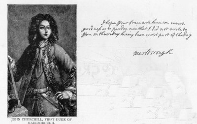 Écriture et signature du duc de Marlborough - Unbekannt