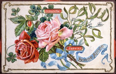 Fleurs de bonne année, début du 20e siècle - Unbekannter Künstler