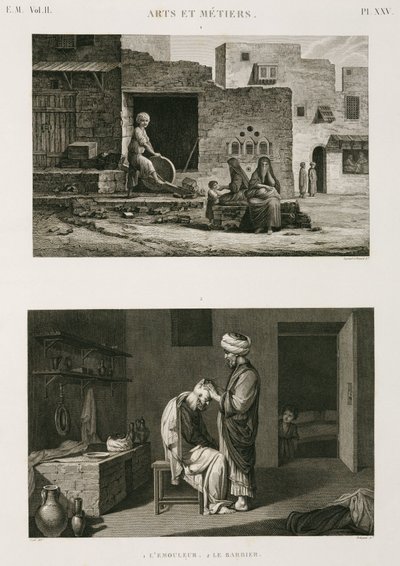 Quincaillerie & Ferronnerie, rémouleur et barbier, Égypte, vers 1798 - Unbekannt