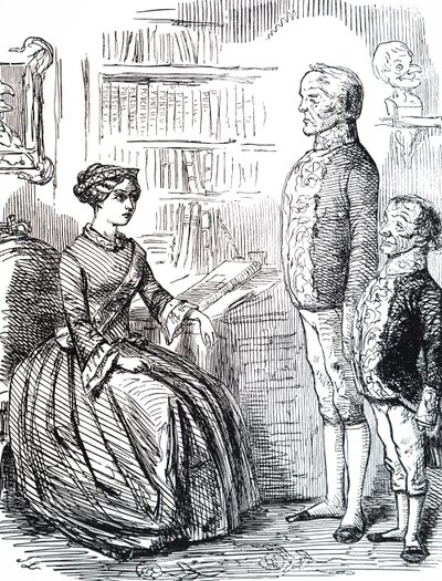 Henry John Temple, 3e vicomte Palmerston remettant sa démission à la reine Victoria - Unbekannter Künstler