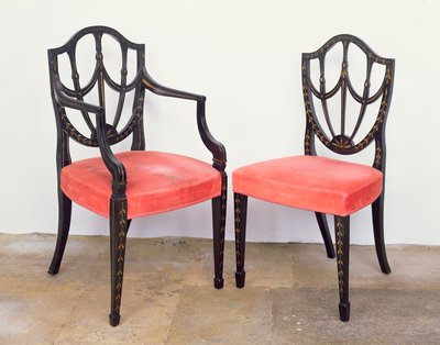 Chaises de salle à manger Hepplewhite, George III - Unbekannt