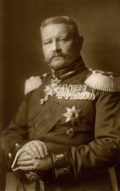 Histoire. Allemagne. Le général Paul von Hindenburg. Photo, Allemagne, vers 1914-16 (carte postale) - Unbekannter Künstler