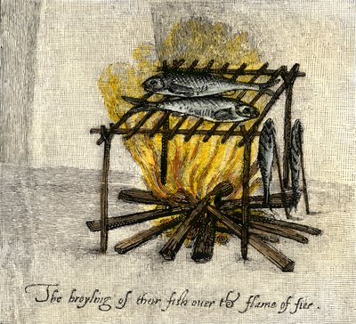 Histoire des peuples autochtones : Grille à poissons, plat des Indiens d