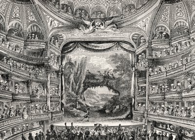 Histoire du théâtre : Le théâtre des Variétés Amusantes à Paris (maintenant le Théâtre-Français) - Unbekannter Künstler