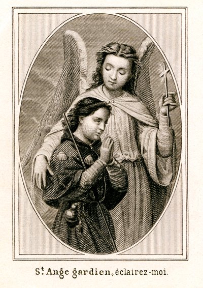 Saint Ange Gardien, éclaire-moi - Unbekannter Künstler