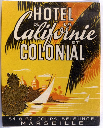 Hôtel de Californie, Marseille, c.1930 - Unbekannter Künstler