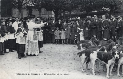 Chasse : bénédiction de la meute de chiens - Unbekannt