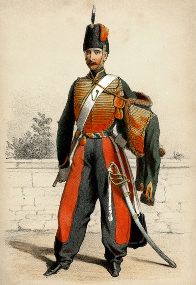 Hussard : Hussard à pied - Unbekannter Künstler