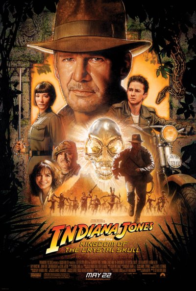 Indiana Jones et le Royaume du Crâne de Cristal par Steven Spielberg, 2008 (affiche) - Unbekannter Künstler