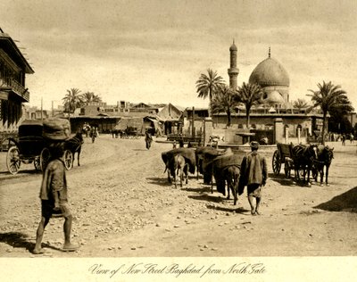 Irak - Vue de la nouvelle rue de Bagdad depuis la porte nord - Unbekannter Künstler